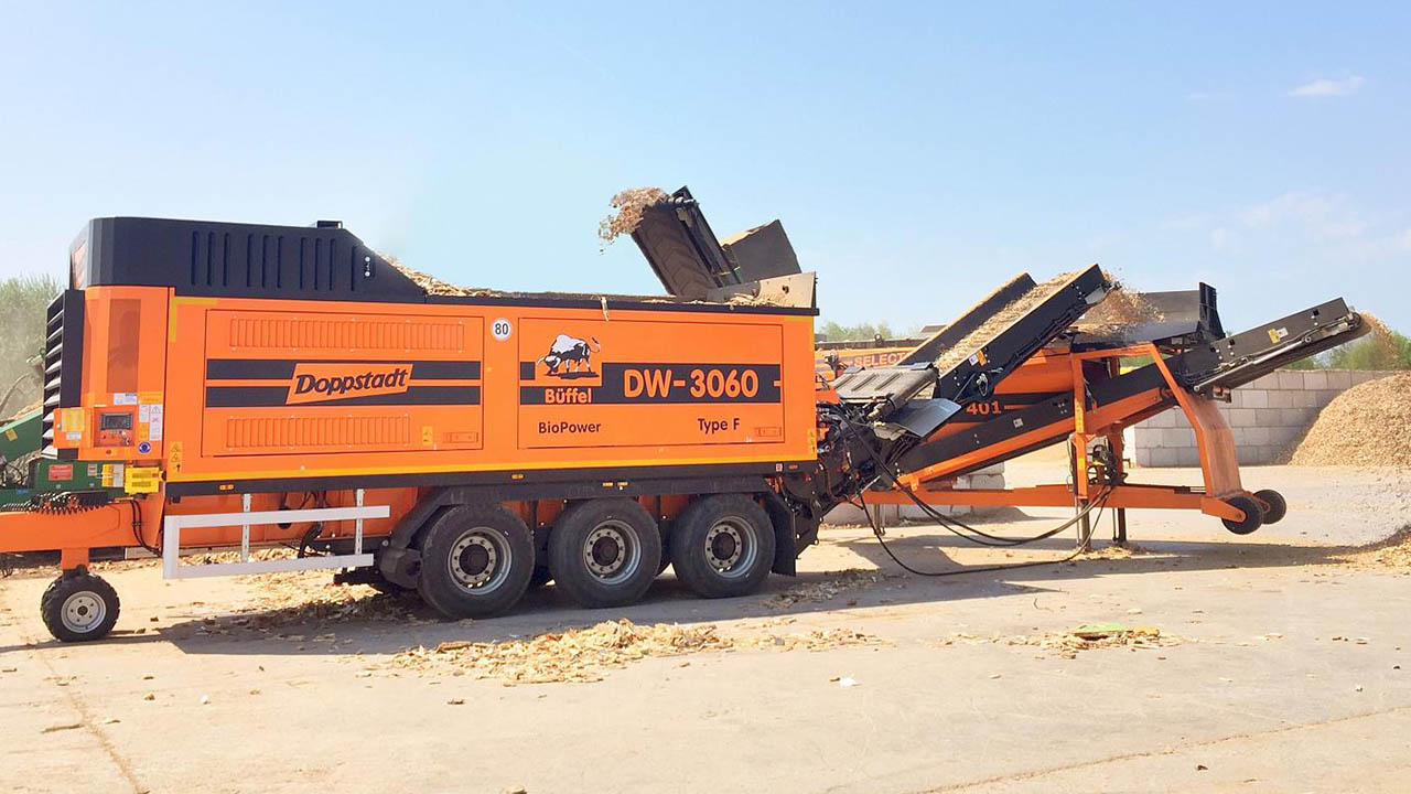 The New DW 3060 F Type Waste and Wood Shredder from Doppstadt